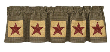 Country Star Patch Valance Park designs - The Fox Decor